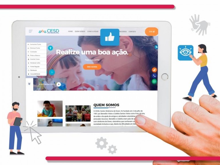 Website CESD, modelo de acessibilidade digitalTanda Interativa - Agência de Marketing Digital em Campinas